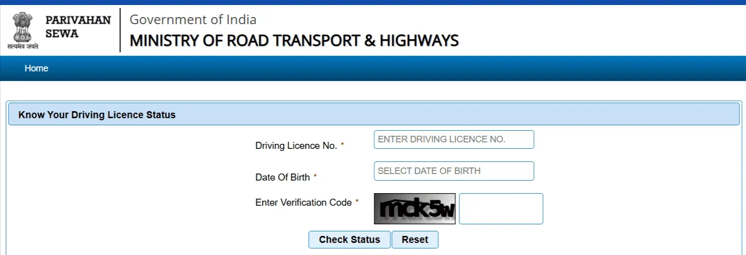 Know Your Driving Licence Details